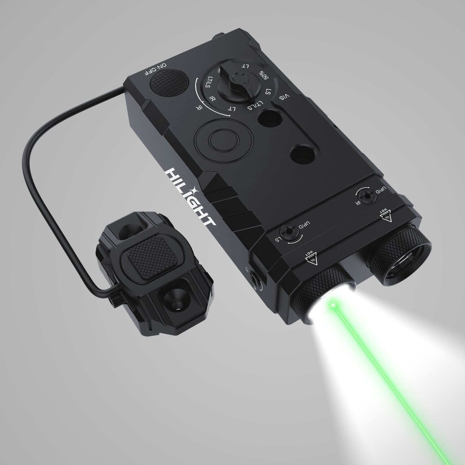 L4X-i 4-in-1 rifle light with green laser
